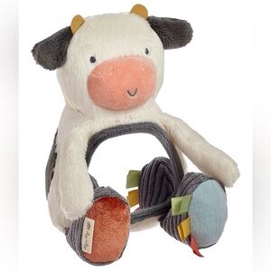 $5 Add-On | Itzy Ritzy Cow Tummy Time Rattle Toy | Clothing Bundles Only